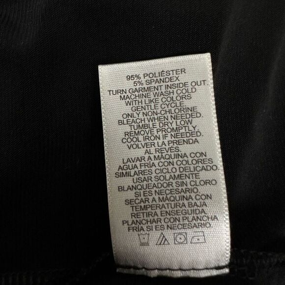 Ellen Tracy Black Large Top Chest Pockets Gold Bar - Picture 6 of 6